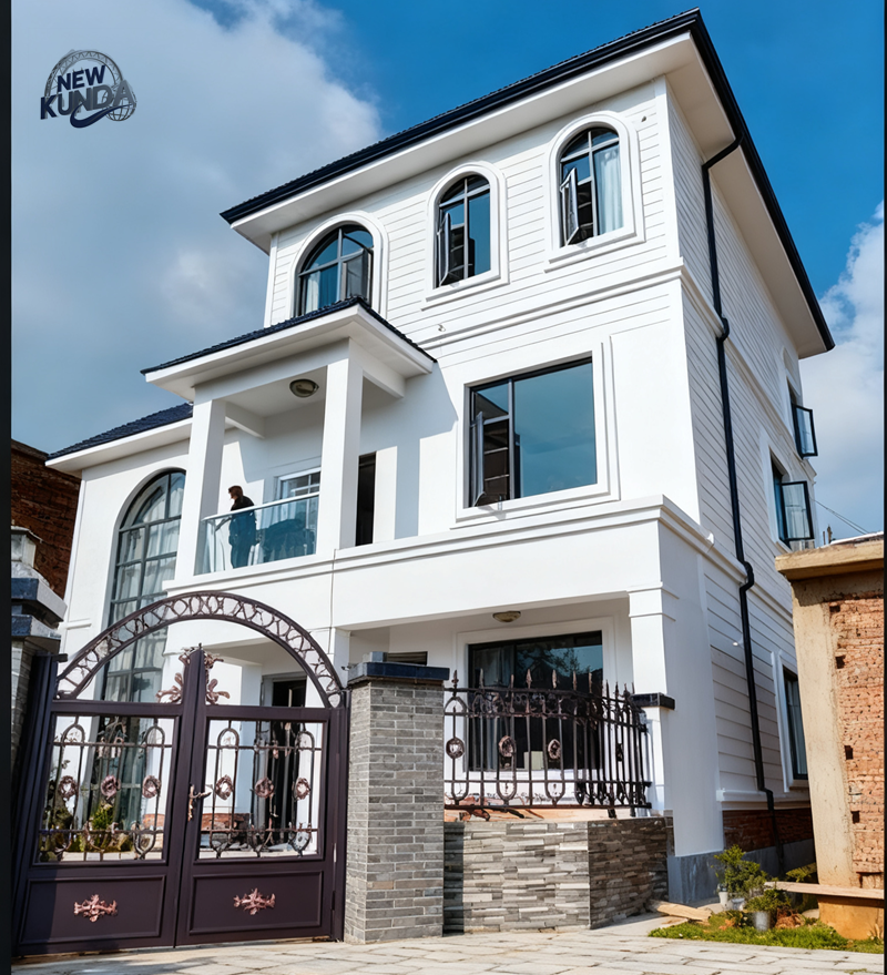 Beautifully Designed Industrialized Steel Structure Villa for Supermarkets Hospitals and Other Commercial Uses