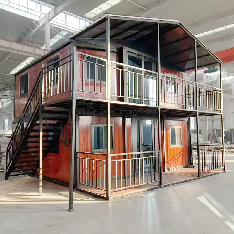 Double Floors Expandable Container House Modular Prefabricated House Prefab Tiny Homes Casa Prefabricada 2 Story Foldable House