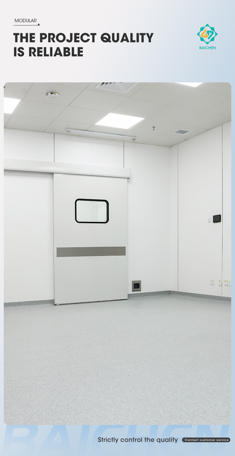 Handmade clean room panel details