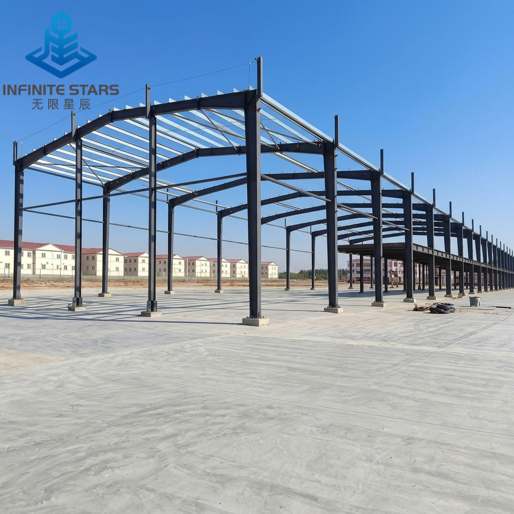 Pre-Engineered Prefabricated Steel Warehouse Easy Erecting Steel Column and Beam Frame Portal Frame Industrial Building