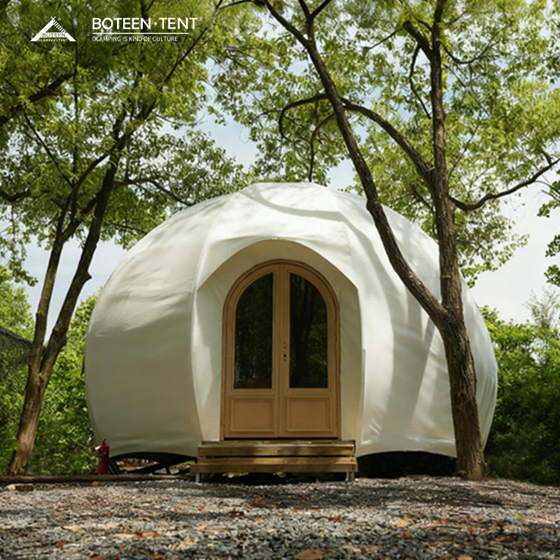 Trendy Pumpkin Dome Tent House Resort Luxury Waterproof Outdoor Safari Glamping Hotel Tent For Travel Accommodation &amp; Business
