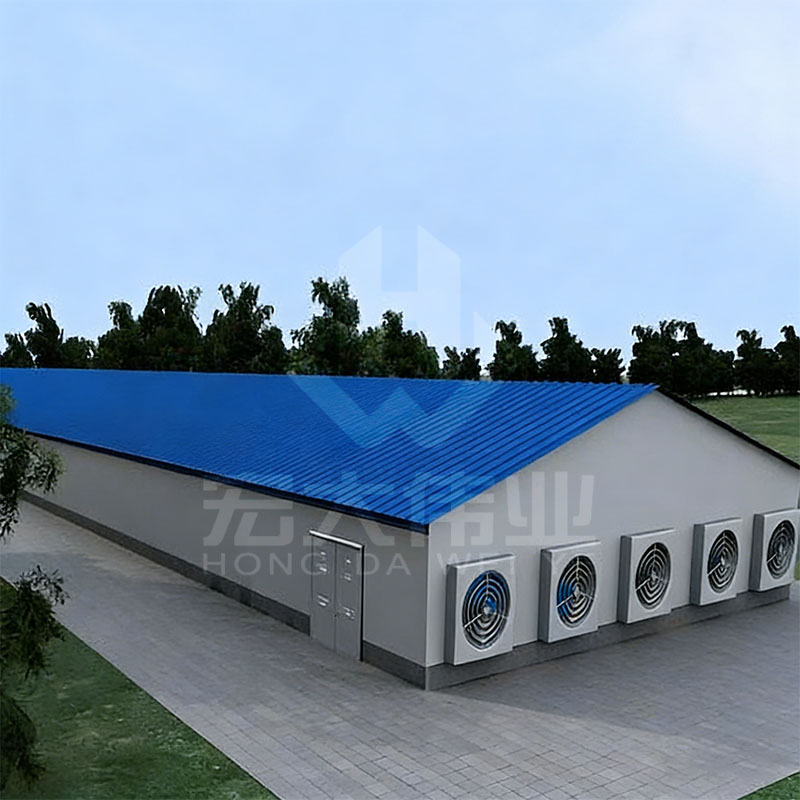 Industrial Steel Modern Farmhouse Dairy Barn Cow House Chicken House Prefabricated Farm Building
