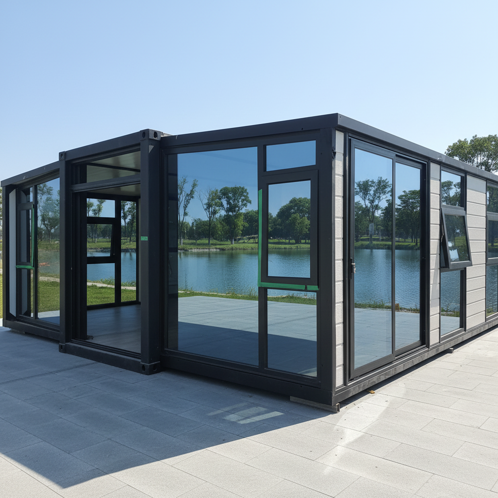 Eco Steel Contemporary 20Ft 40Ft Expandable Prefabricated House with Kitchen Bedroom Villa Prefab Luxury Movable Home