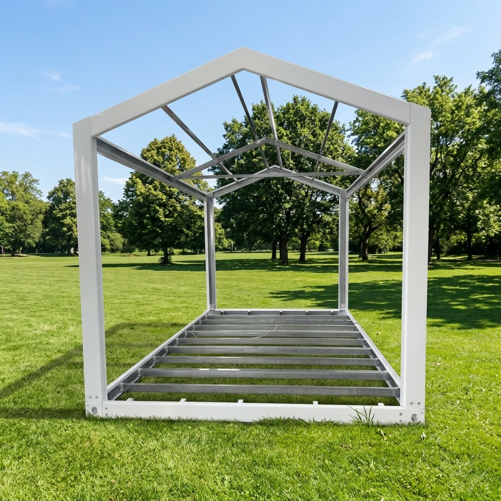 Standard Size Breathable Modern Industrial Steel Frame For Detachable Container House Exterior Park Outdoor Warehouse Use
