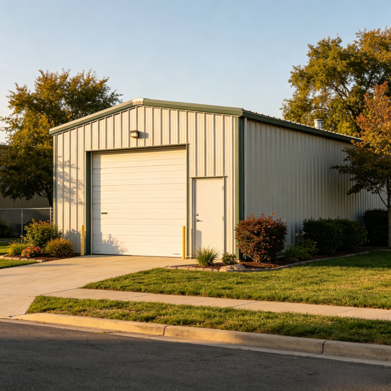 Outdoor Galvanized Steel Storage House Practical Mini Steel Structure Garage Logistics Steel Structure Warehouse
