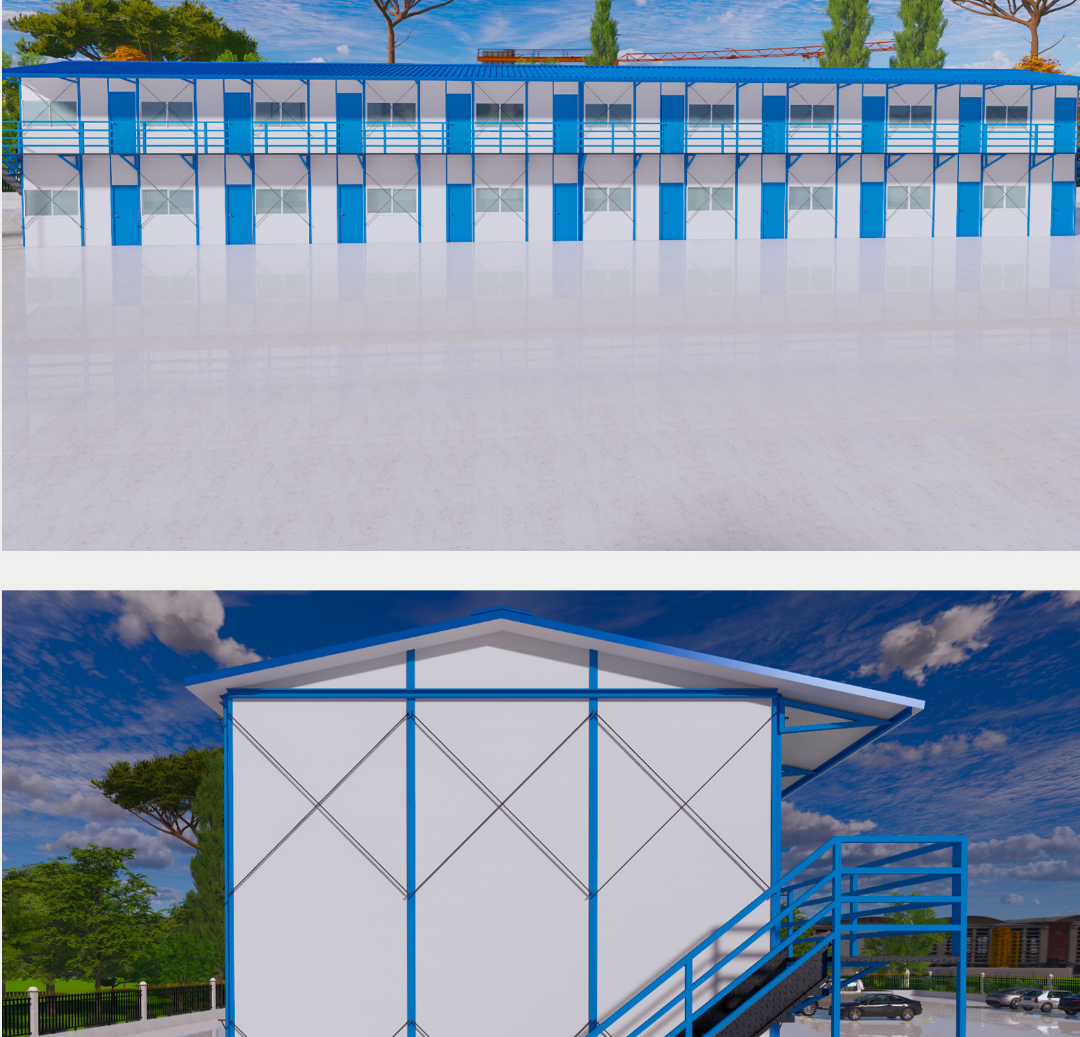 2026 Trending Modular K-House for Construction Site Dormitory,Eco-friendly Recyclable Steel Structure K-House for Labor Camp