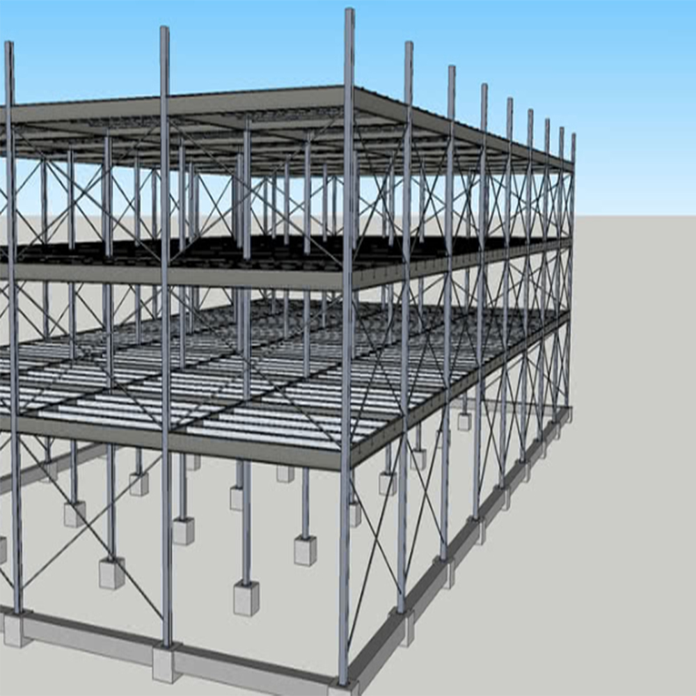 Q355 Grade Prefab Steel Warehouse Prefabricated Steel Structure Building For Workshops Light Welded Cut Bended