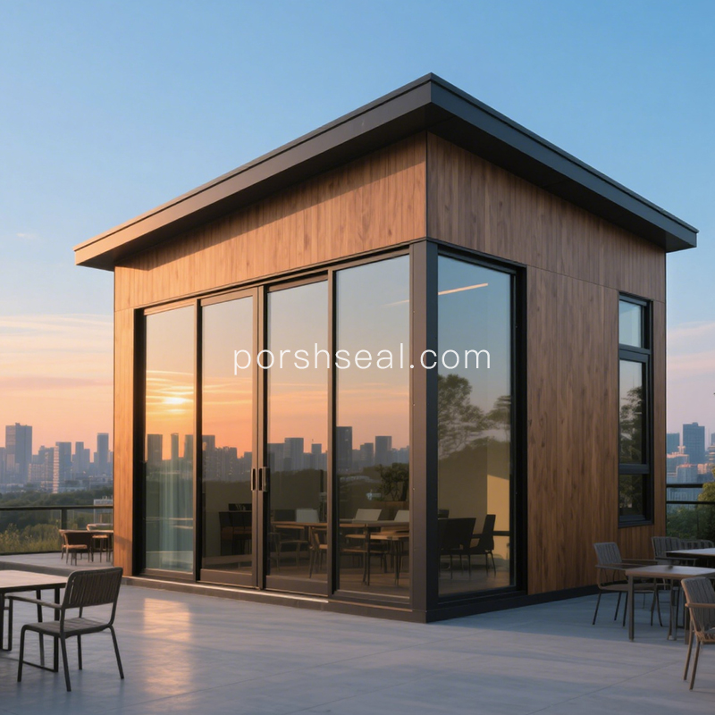 With Kitchen And Bathroom High Quality Prefab Heavy Steel Structure Durable House Villa Resort Apartments Backyard House Office