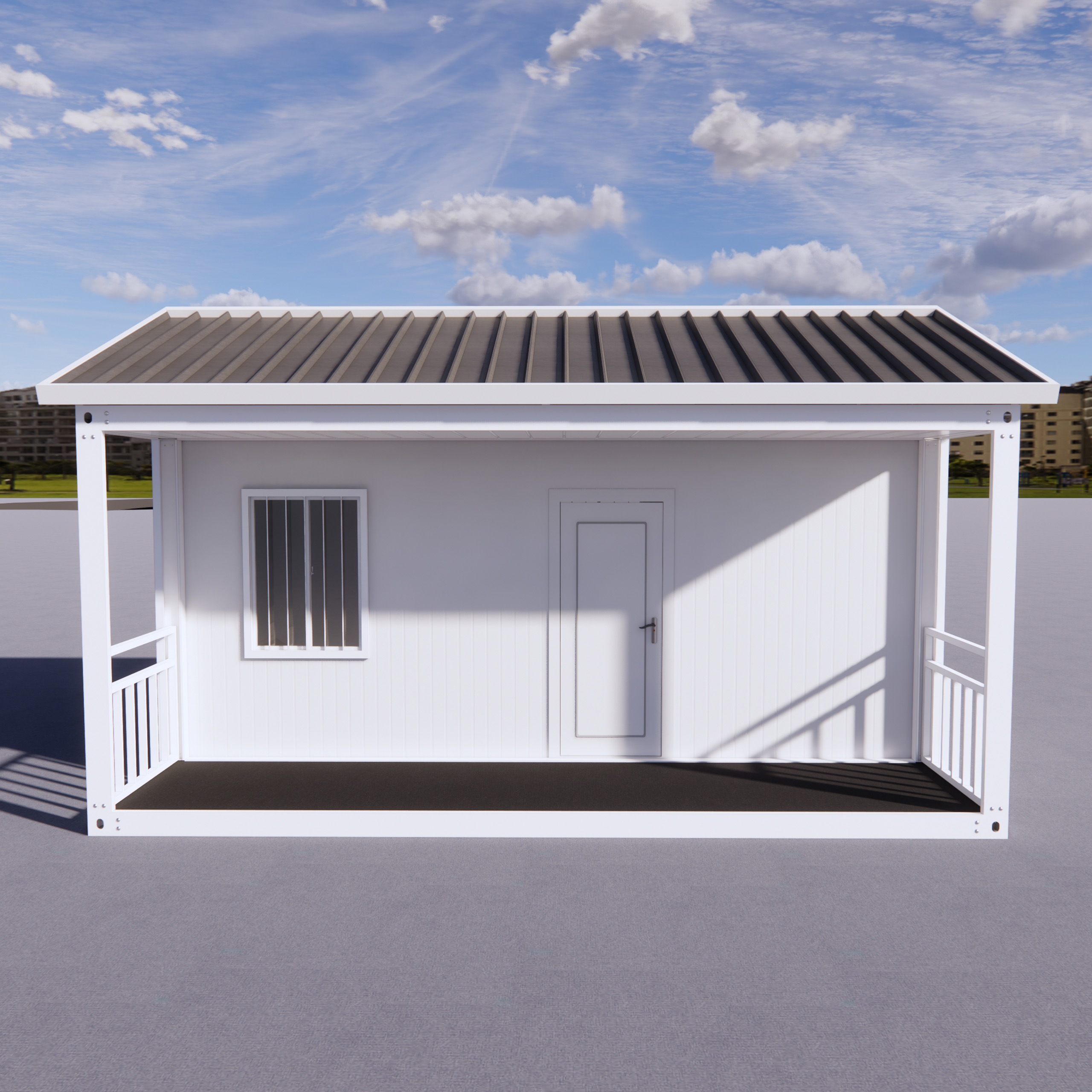 Container House Rapid Installation Prefab Container House Sturdy Frame For Temporary Warehouse And Workshop