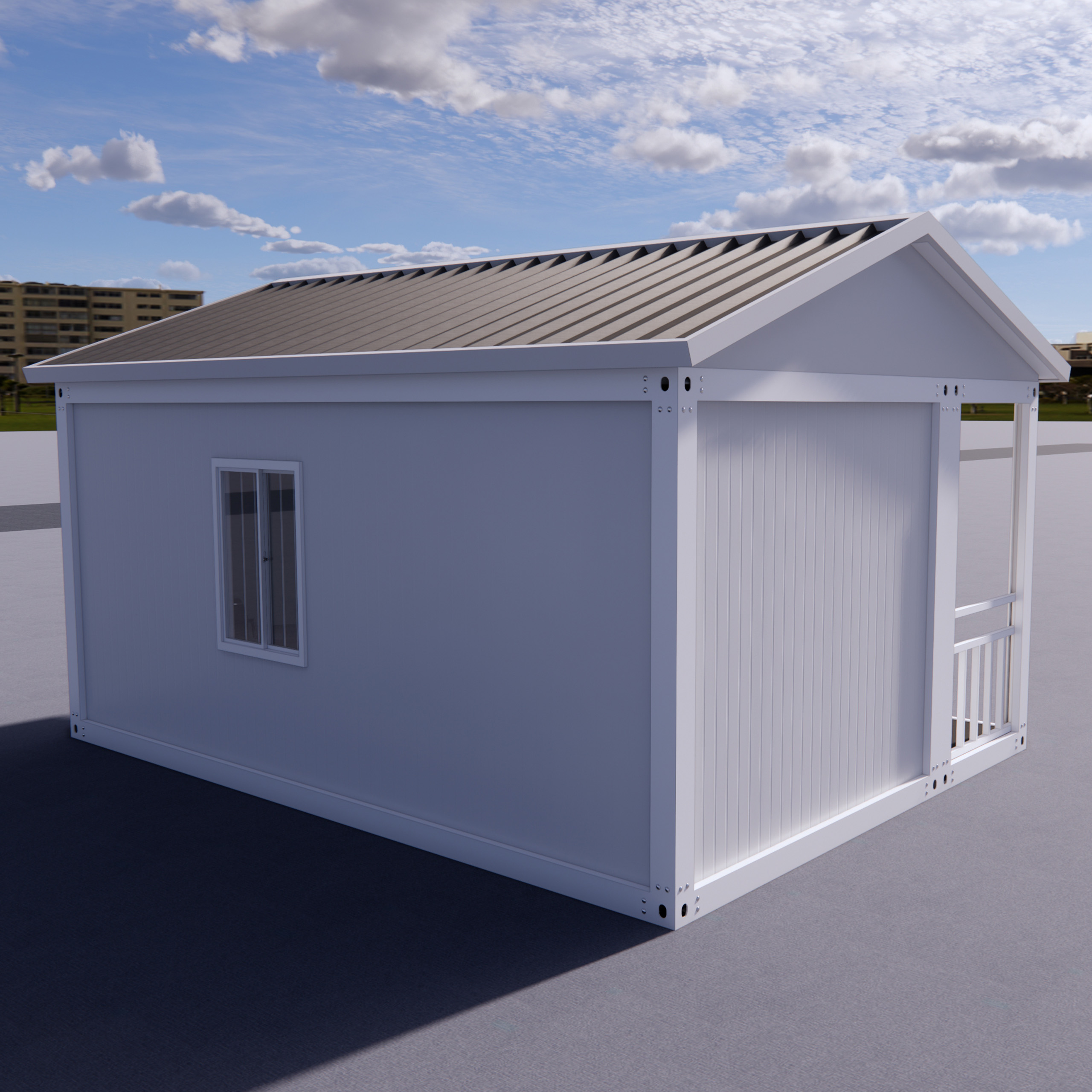 Container House Rapid Installation Prefab Container House Sturdy Frame For Temporary Warehouse And Workshop