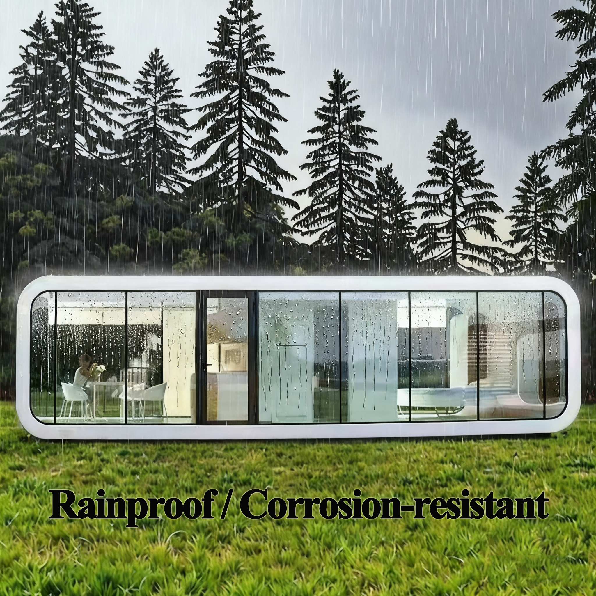 Sinoy 40ft/20ft Steel Sandwich Panel Apple Cabin Container House-Modern Villa Outdoor Hotel Office Solution Home Bar Hospital