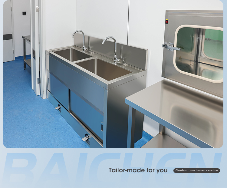 Modern operating room built with cleanroom steel panels