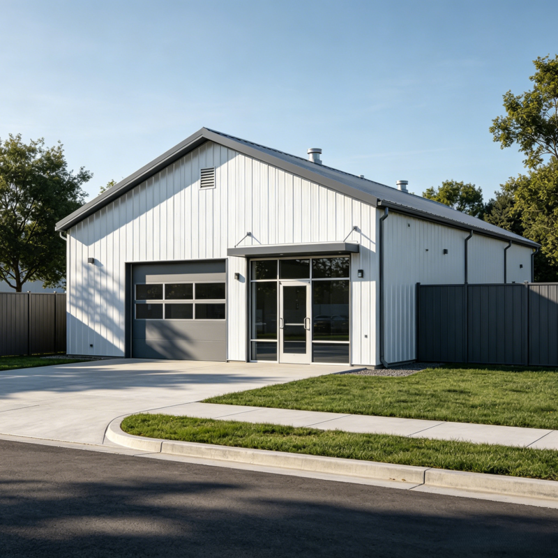 Outdoor Galvanized Steel Storage House Practical Mini Steel Structure Garage Logistics Steel Structure Warehouse