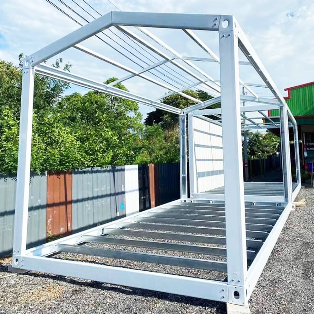 6x3x2.8 Meter 20ft Flat Pack Quick Assembly House Container Galvanized Steel Prefab House Container Frame Home
