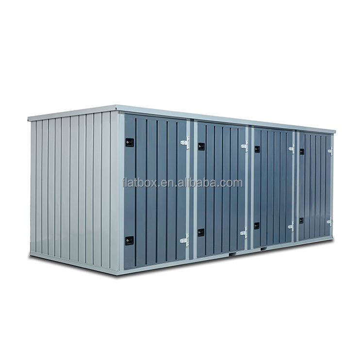 20 FT Modern Design Prefabricated Steel House Easy-to-Assemble Flat Pack Container Home for Family or Outdoor Camping Low Cost