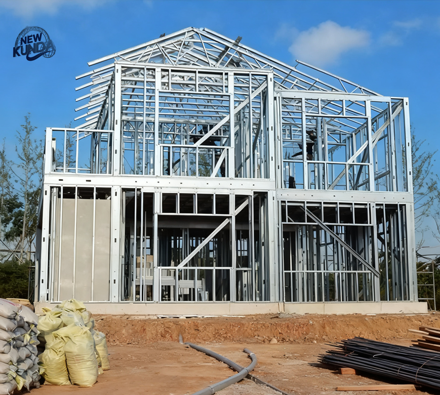 Steel structure layout construction