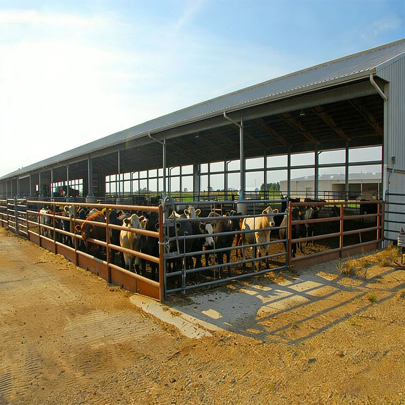 Industrial Steel Modern Farmhouse Dairy Barn Cow House Chicken House Prefabricated Farm Building