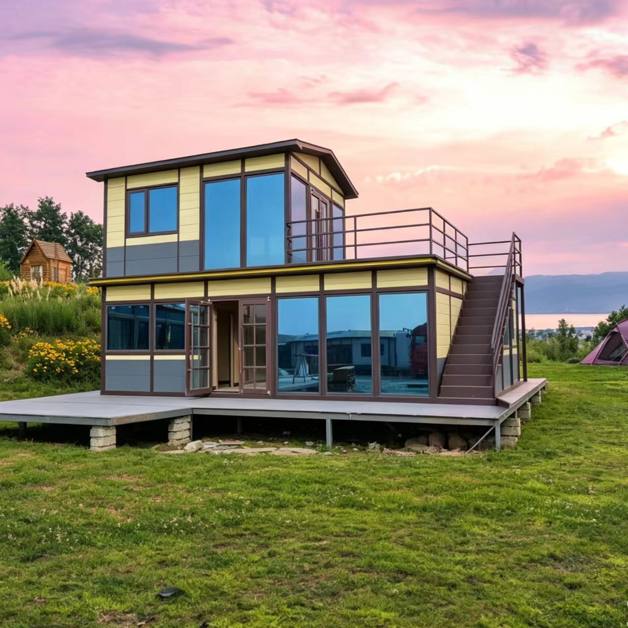 Factory Price Prefab Villa Modern Light Steel Structure Prefabricated House for Sale