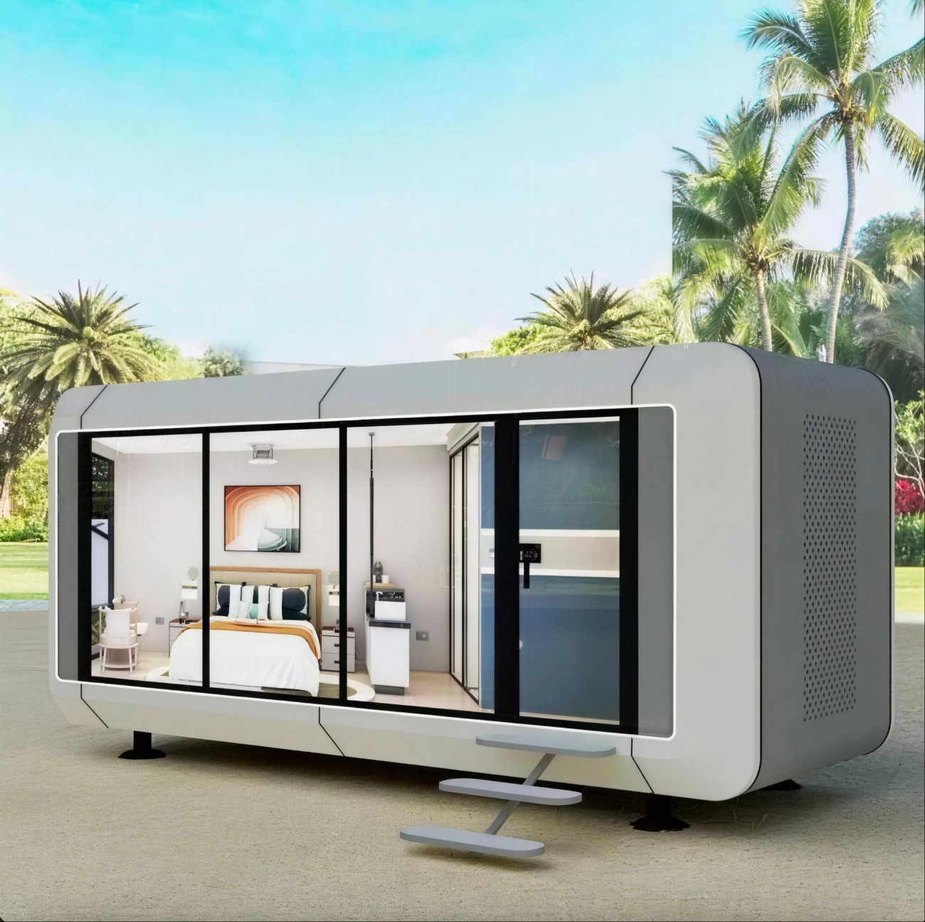 Galvanized Steel Container House Rustproof Years