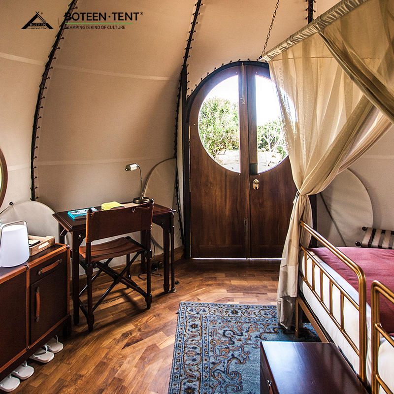 Trendy Pumpkin Dome Tent House Resort Luxury Waterproof Outdoor Safari Glamping Hotel Tent For Travel Accommodation &amp; Business