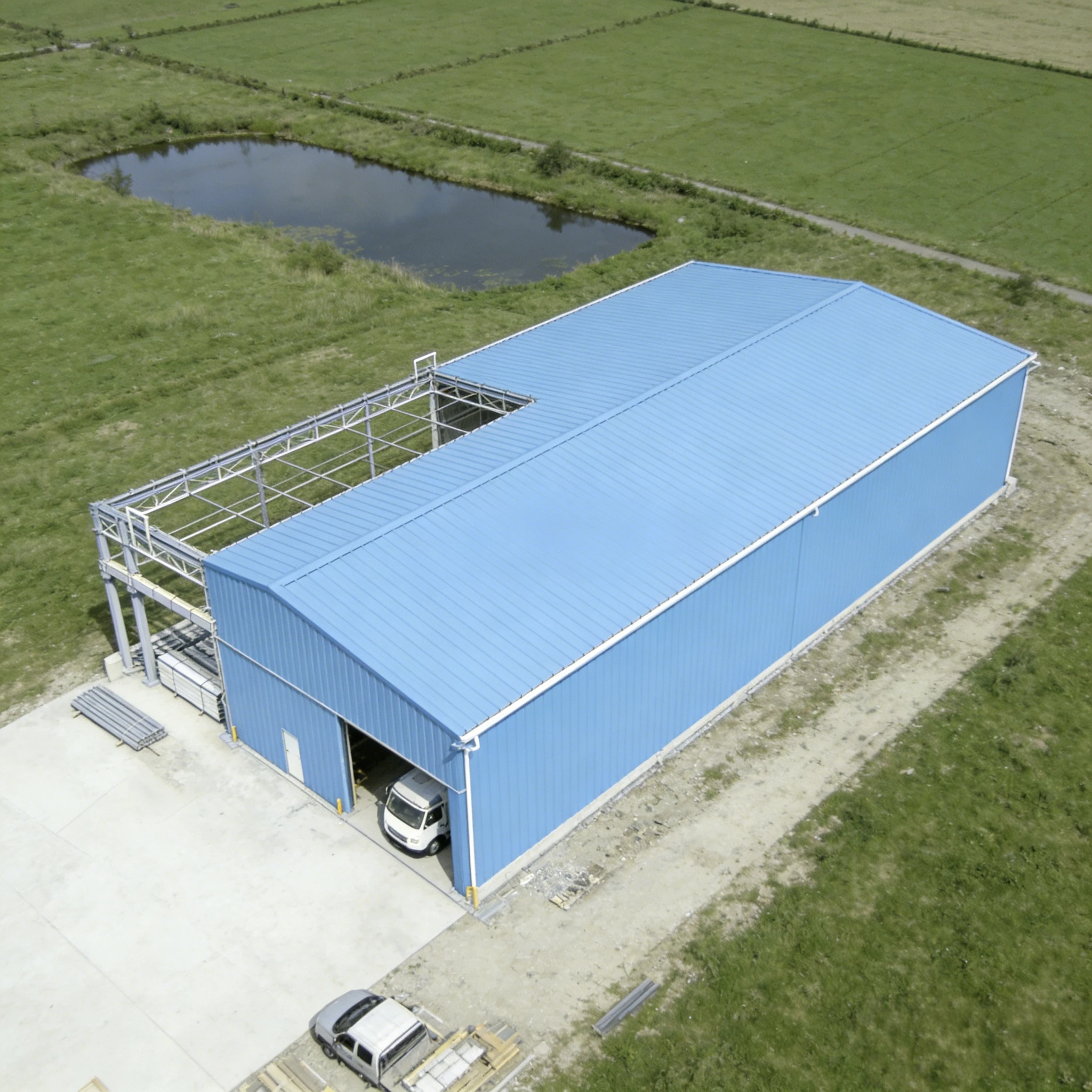 Multi Story Prefabricated Factory Plant Steel Structure Workshop Prefab Hangar Industrial Steel Building Refab Metal Building