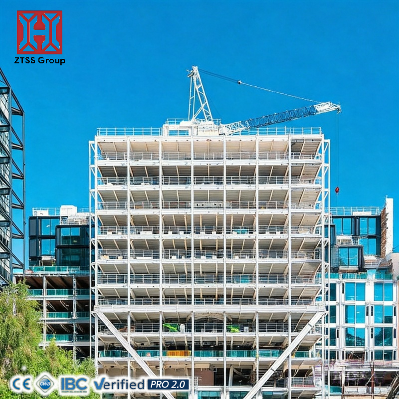 ZTSS Modern Minimalist Prefabricated Steel Structure Hospital Workshop and Office Buildings Construction Solutions