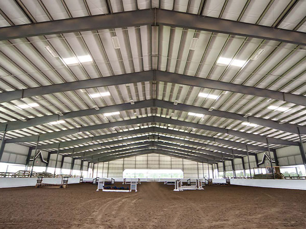 Modern Eco-friendly Prefabricated Steel Structure Farmhouse Shed Livestock House for Cattle Sheep Horses and Pigs