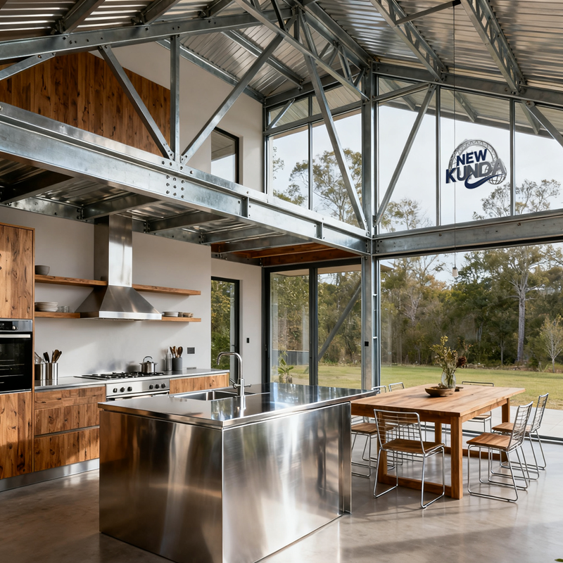 Beautifully Designed Industrialized Steel Structure Villa for Supermarkets Hospitals and Other Commercial Uses