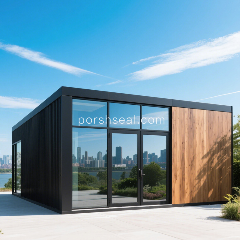 With Kitchen And Bathroom High Quality Prefab Heavy Steel Structure Durable House Villa Resort Apartments Backyard House Office