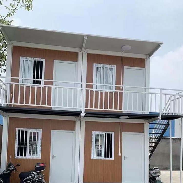 Quick Assemble 2 Floors Prefab Modular Housing Unit Strong Steel Frame Construction Worker Dormitory for Labor Camp
