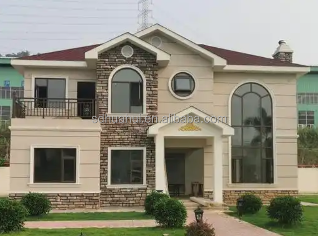 Modern Prefabricated Villa Light Steel Waterproof Eco-Friendly Durable Anti-Corrosion Lightweight Safe Chinese Style Houses