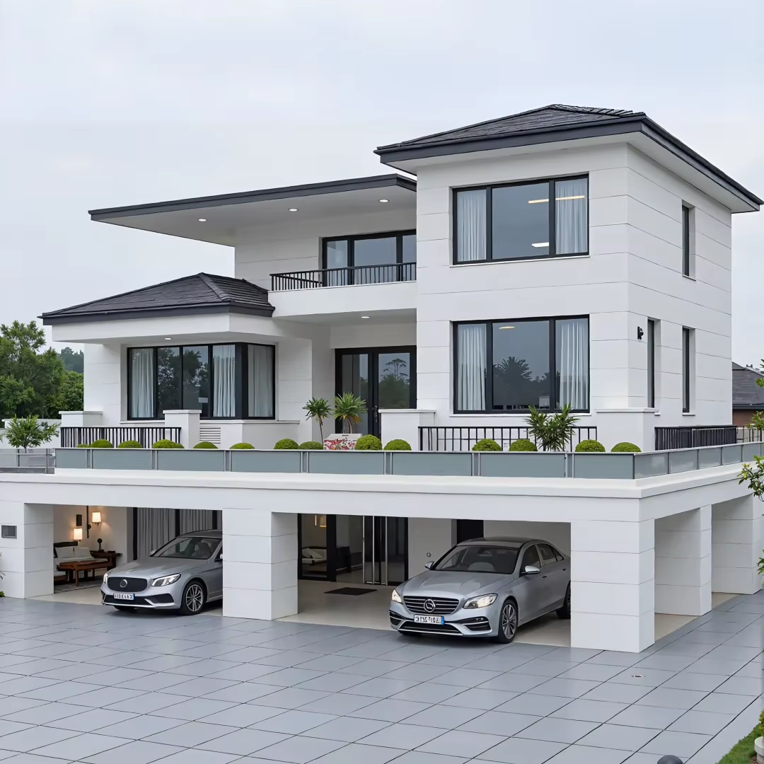 Prefabricated Light Gauge Steel Structure Villa Suitable for Modern Multi-story Houses in Residential Areas