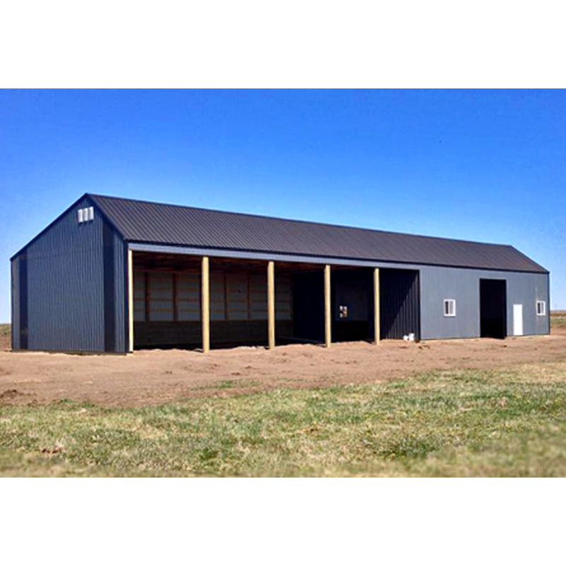 Durable Construction Modern Design Prefabricated Steel Cattle Shed Poultry Farmhouse