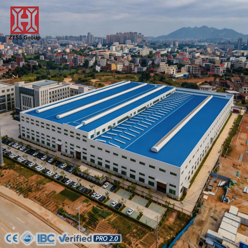 ZTSS Modern Minimalist Prefabricated Steel Structure Hospital Workshop and Office Buildings Construction Solutions
