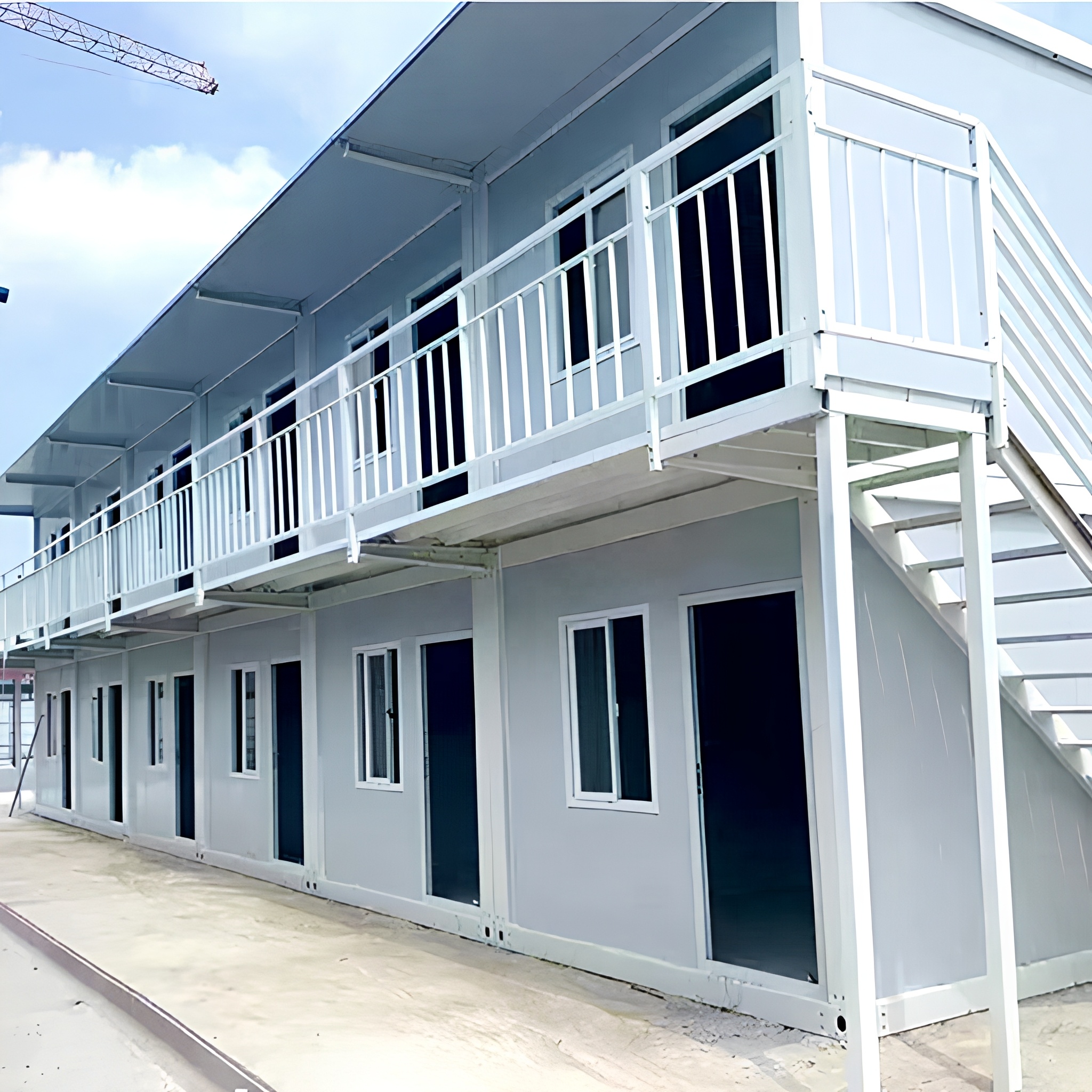 Light Steel Knock Down Prefab Building, Demountable Integrated Modular House for Temporary Office &amp; Dormitory