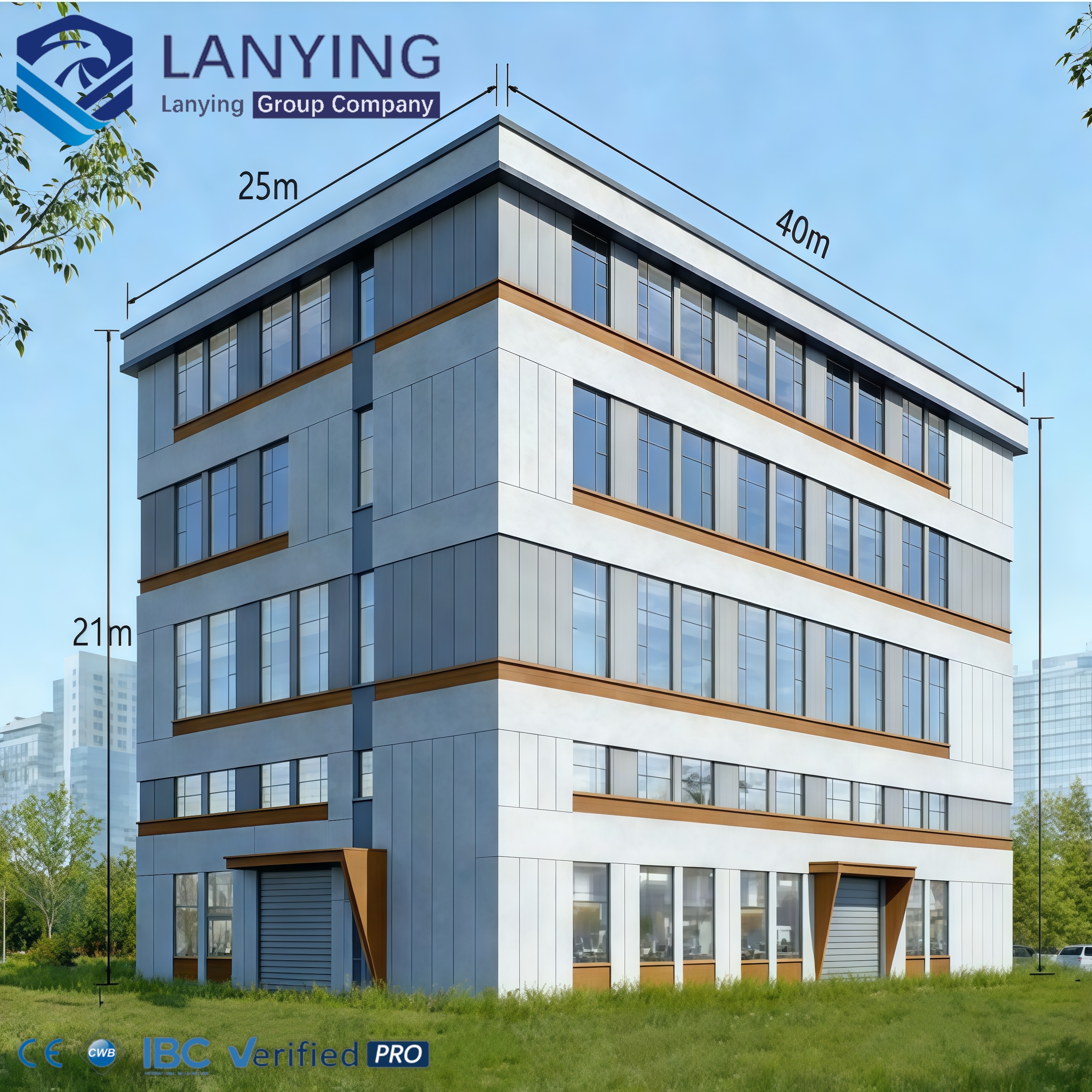 High Quality Multi-story Steel Structure Building Prefabricated Metal Frame Steel Structure Workshop Office Buildings