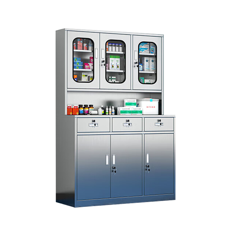 Modern Designed Stainless Steel Medical Cabinet with Safety Lock and Anti - Corrosion Function Ideal for Hospitals and Clinics