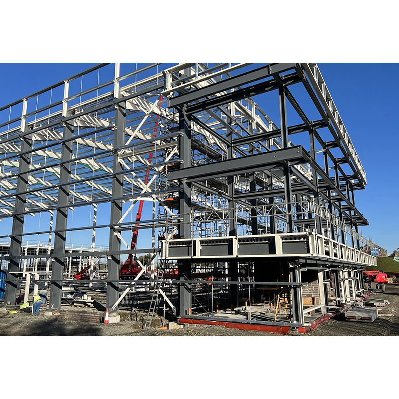 Wind Resist Multi-story Steel Structure Industrial Building with Metal Frame Prefab Workshop &amp; Storage Shed