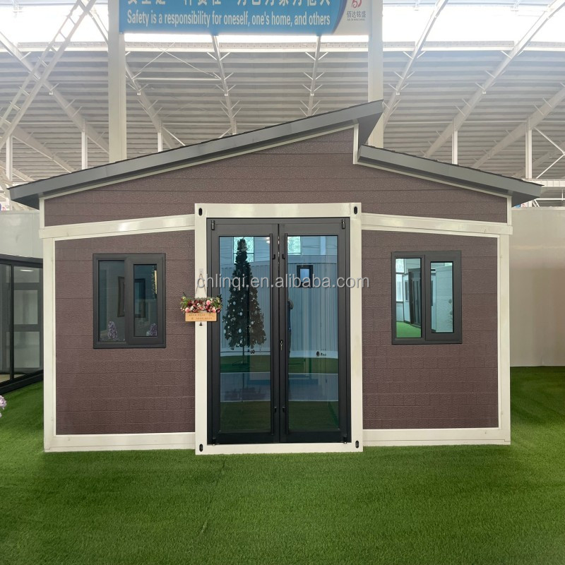 Steel Flat Expandable Mobile House Modular Prefab Home With Light Steel Frame