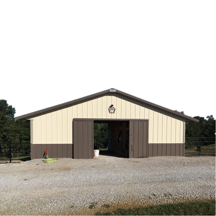China Manufacturer's Brand Prefab Steel Barn Kits Agricultural Metal Buildings Farmhouse Horse Barn House Tiny House