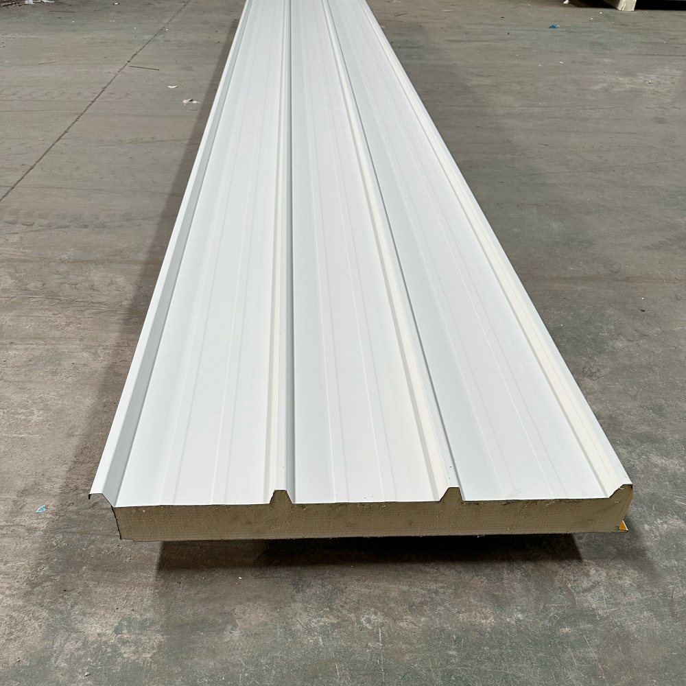 Industrial-Grade Steel Metal PU Sandwich Eco-Friendly Water Resistant Xuzhi Brand Prefab House Workshop Warehouse Roof Exterior