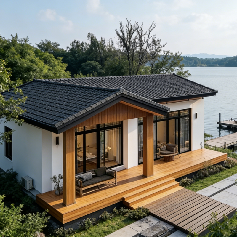 Steel Structure Camping House Portable Mobile Light Weight Easy Assemble Vacation Camp Beach Mountain Area Prefabricated Steel