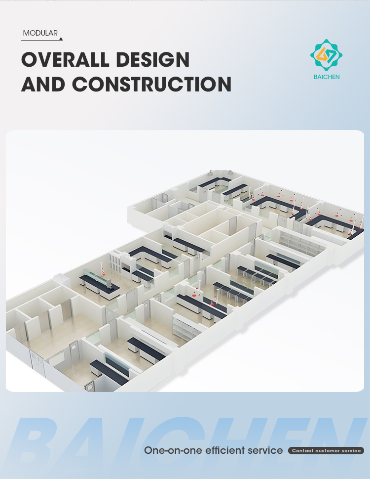 Handmade clean room panel installation