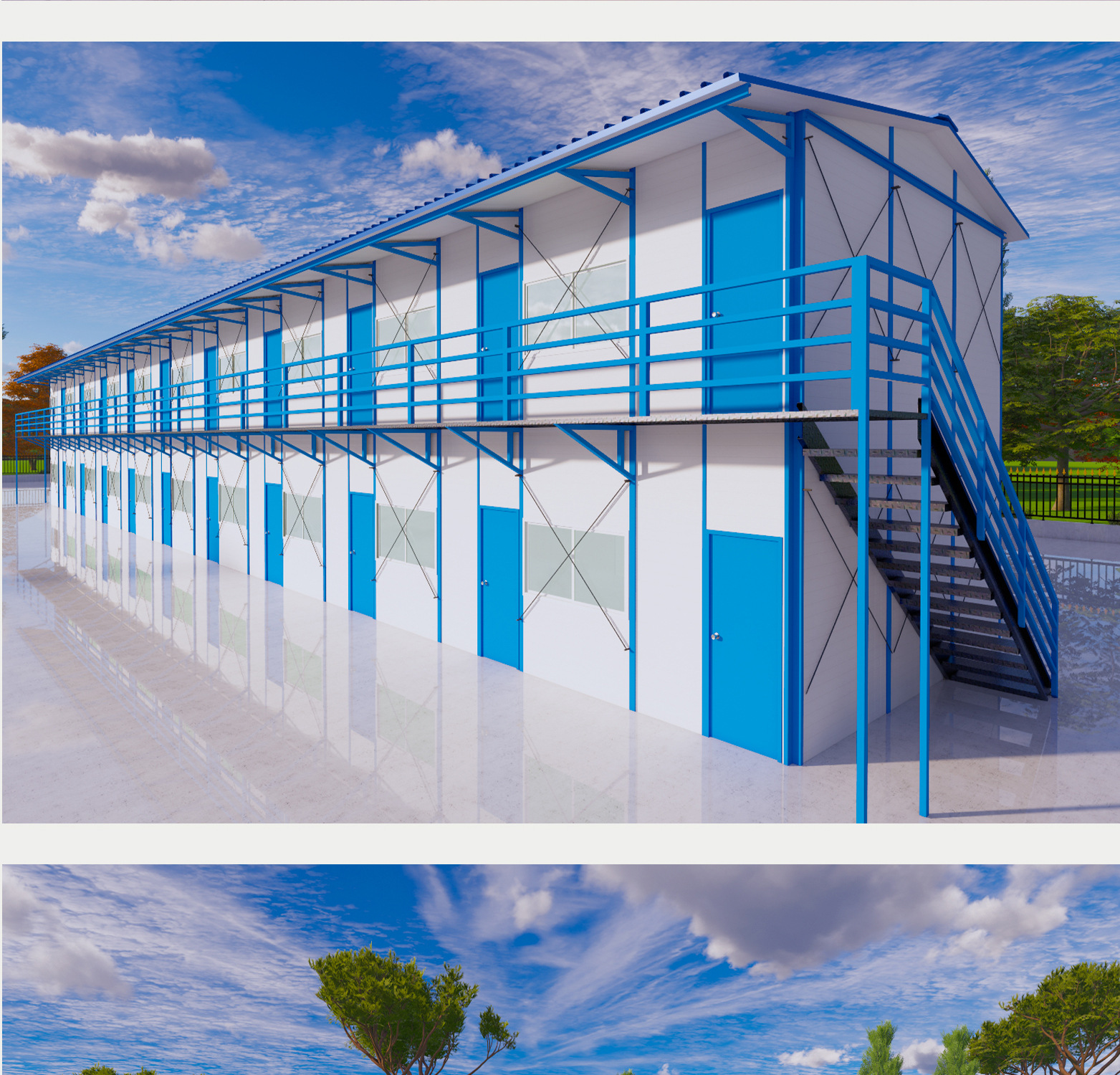 2026 Trending Modular K-House for Construction Site Dormitory,Eco-friendly Recyclable Steel Structure K-House for Labor Camp