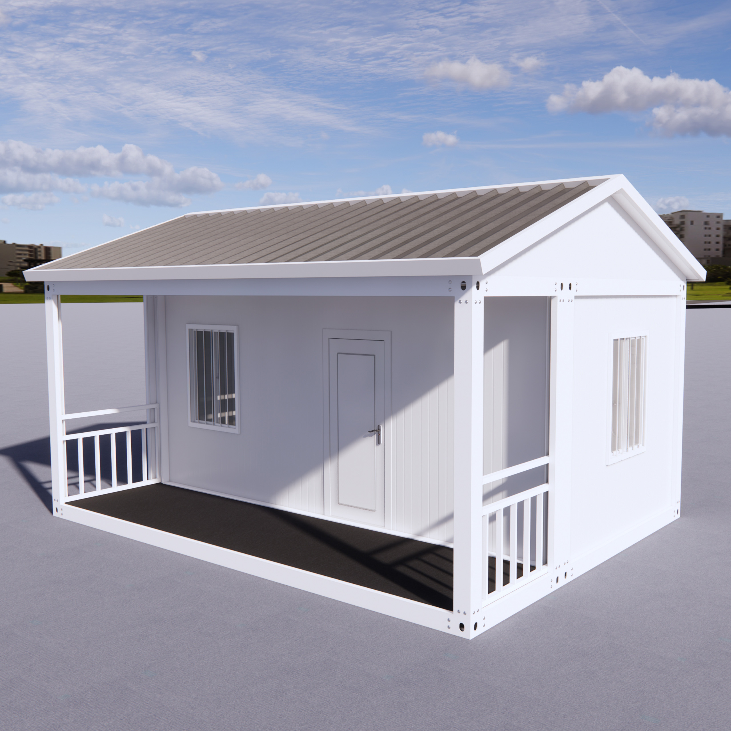 Container House Rapid Installation Prefab Container House Sturdy Frame For Temporary Warehouse And Workshop