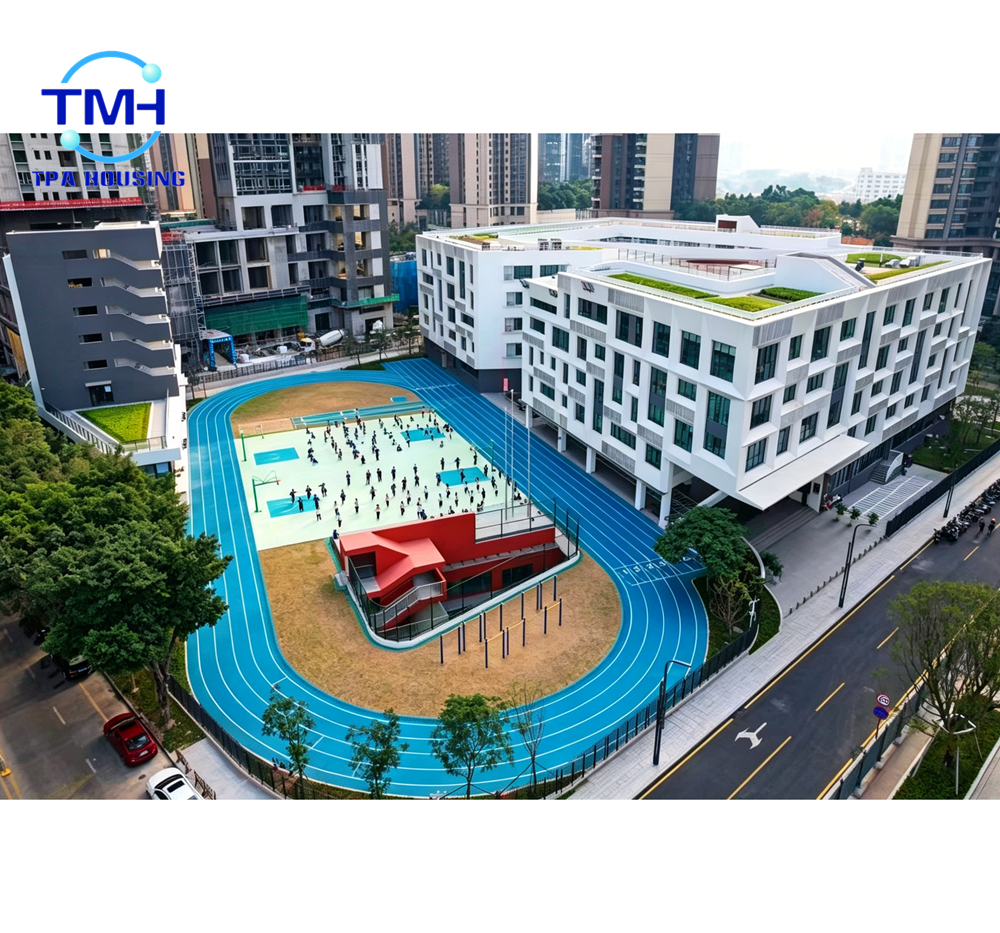 Prefab Multi-Storey Steel Structure School Building Customized Eco Modular Campus Classroom College Block Light
