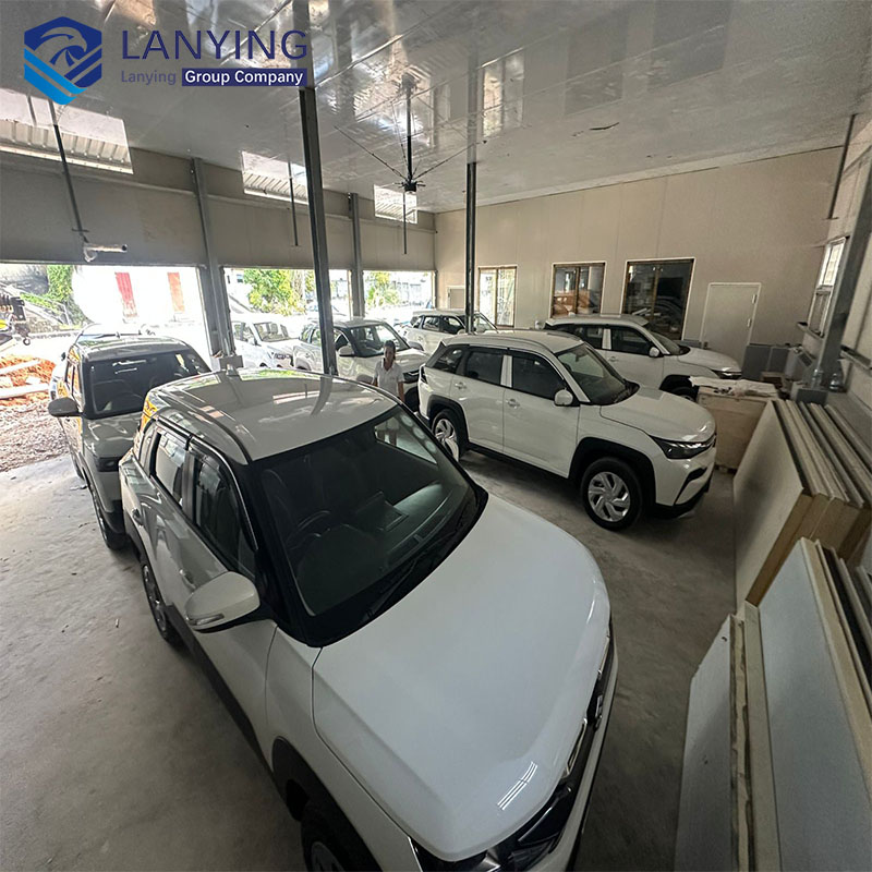 Prefabricated Two-story Dormitory Steel Structure Car Wash Steel Structure Building in Seychelles From Manufacture Low Cost