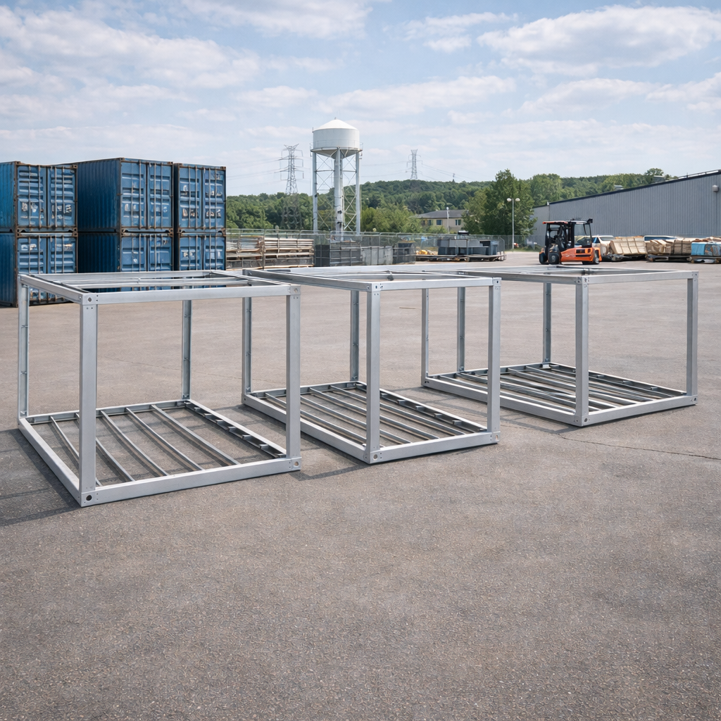 Modular Detachable Container Building Frame 20ft Steel Temporary Dormitory Installation Solution Container House Frame