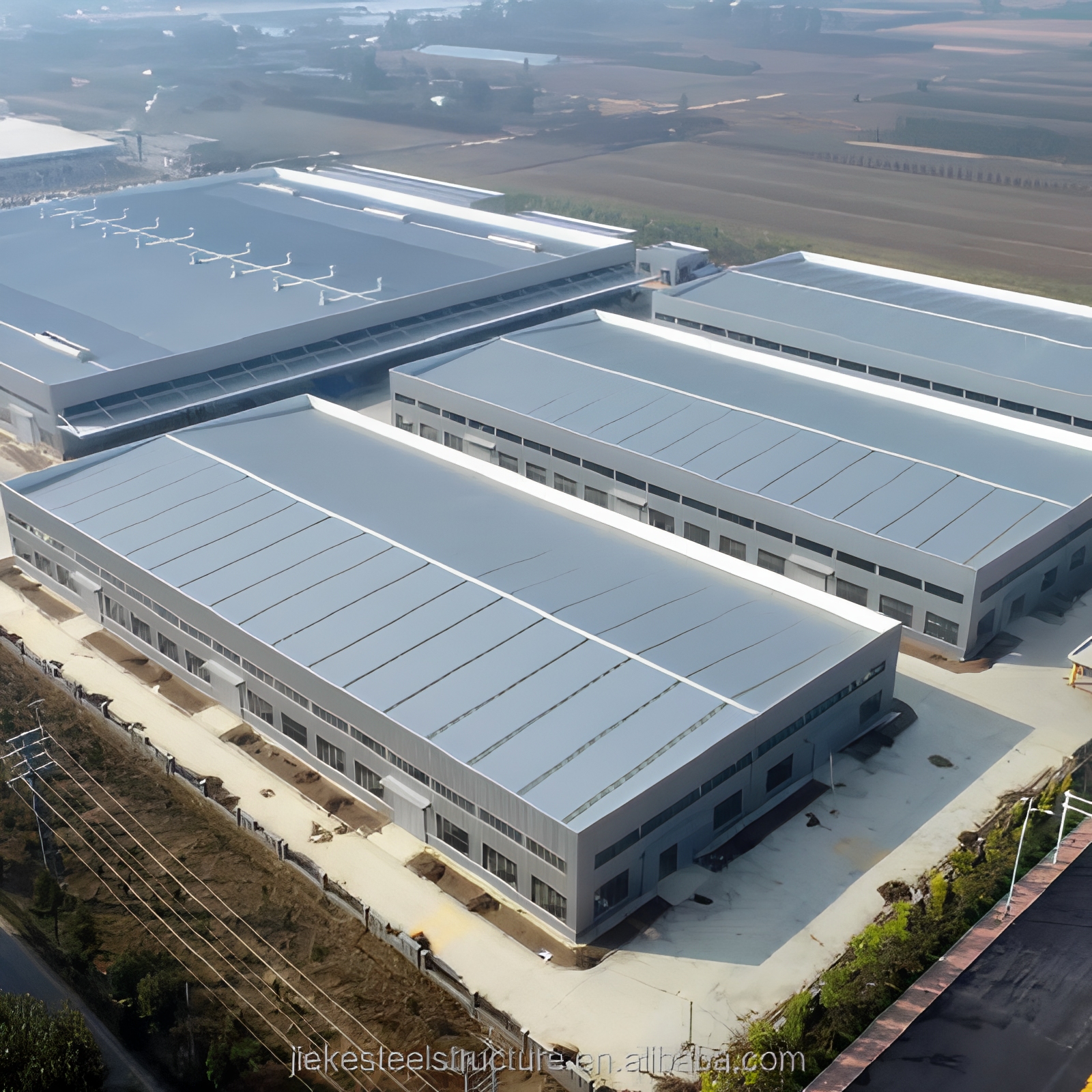 Customizable Modular Prefabricated Steel Structure Warehouse-JIEKE Brand Q235/355 Model 5+ Year Warranty Versatile Facility for