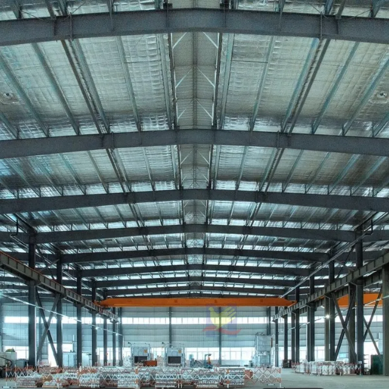 Modern Durable Steel Frame Structure Prefab Office Building with Sandwich Plate